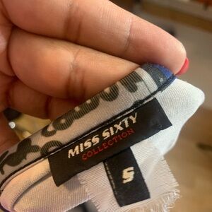 Vintage Misssixty Polaroid V-neck top